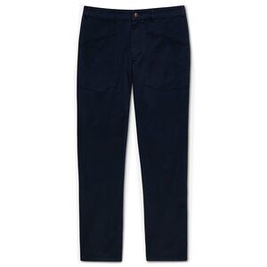 LABEL Go-To Pants Men Office Leisure Casual Relaxed Fit Zipper Cotton Navy LG